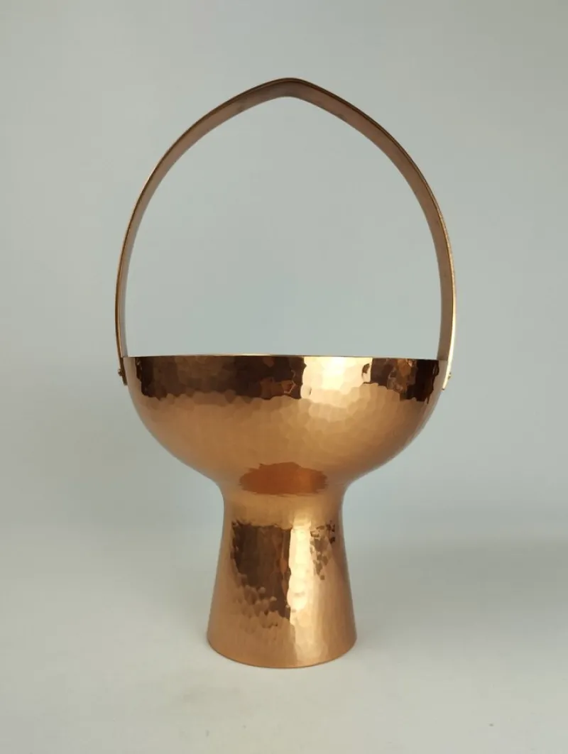 Pamono Mid-Century Wine Cooler in Copper by Eugen Zint, 1960s> Ice Buckets & Wine Coolers
