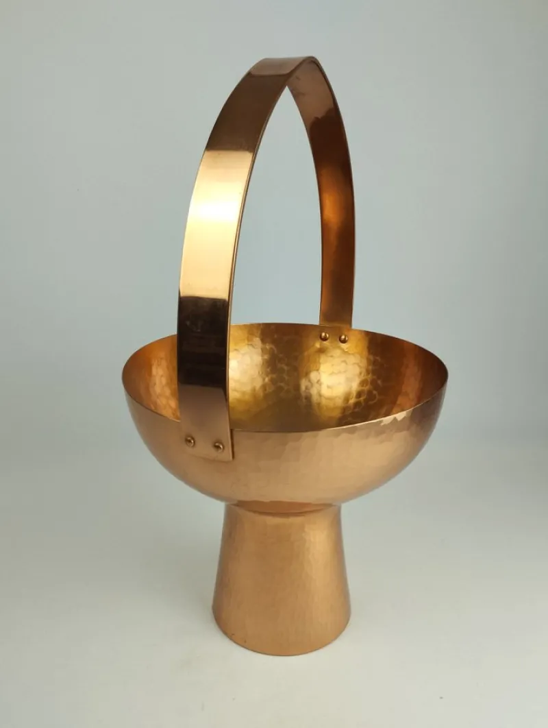Pamono Mid-Century Wine Cooler in Copper by Eugen Zint, 1960s> Ice Buckets & Wine Coolers