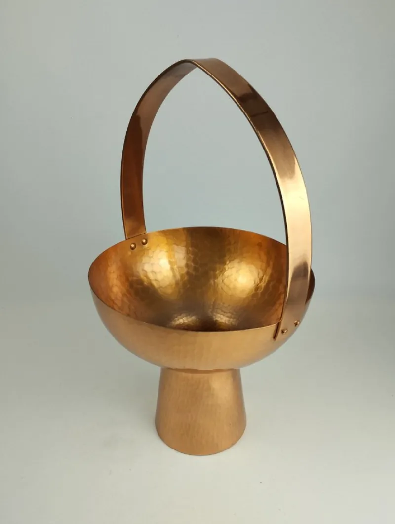 Pamono Mid-Century Wine Cooler in Copper by Eugen Zint, 1960s> Ice Buckets & Wine Coolers