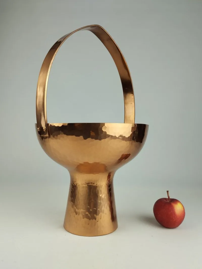 Pamono Mid-Century Wine Cooler in Copper by Eugen Zint, 1960s> Ice Buckets & Wine Coolers