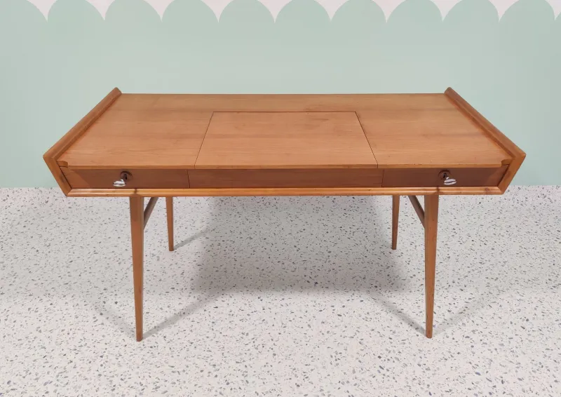 Discount Pamono Mid-Century Wooden Desk, 1950s