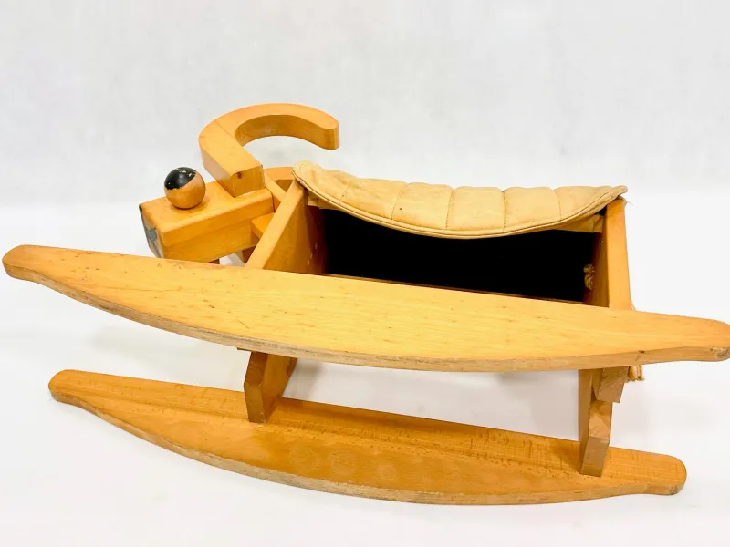 Pamono Mid-Century Wooden Rocking Billy Goat, 1960s> Children's Chairs