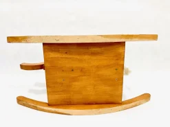 New Pamono Mid-Century Wooden Rocking Elephant, 1960s