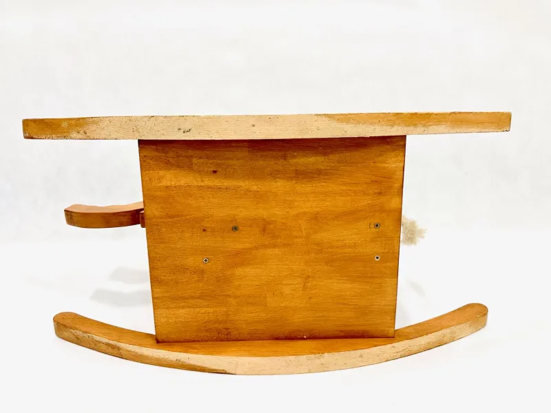 New Pamono Mid-Century Wooden Rocking Elephant, 1960s