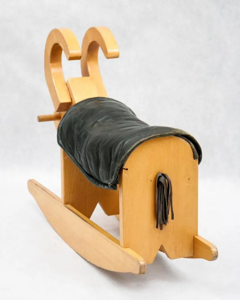 Online Pamono Mid-Century Wooden Rocking Billy Goat, 1960s