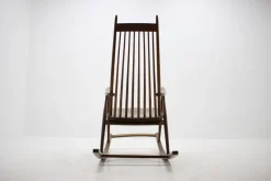 Pamono Mid-Century Wooden Scandinavian Style Rocking Chair, 1960s><noscript><img width=