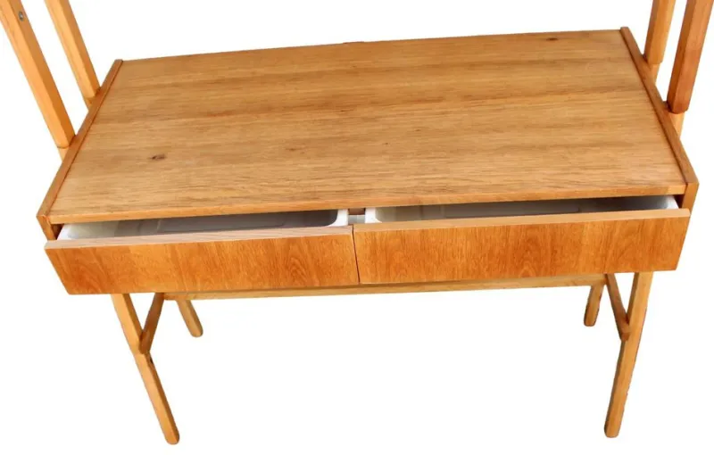 Pamono Mid-Century Writing Commode, Bookshelf and Chair, 1970s, Set of 3> Secretaires