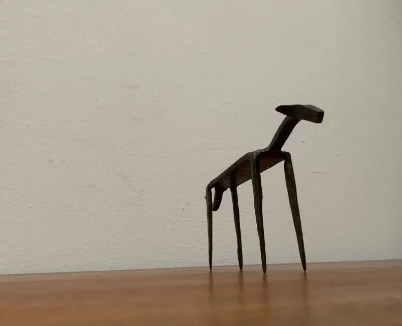 Discount Pamono Mid-Century Wrought Iron Animal Sculpture