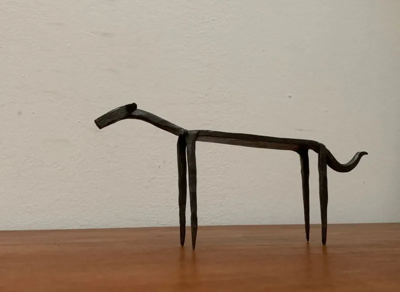 Discount Pamono Mid-Century Wrought Iron Animal Sculpture