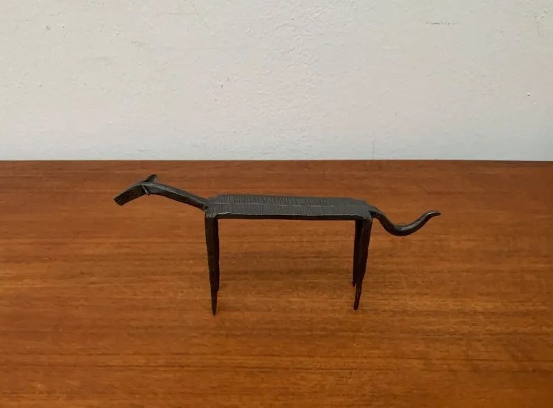 Discount Pamono Mid-Century Wrought Iron Animal Sculpture