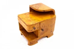 Best Pamono Mid-20th Century Art Deco Bedside Tables, Poland, 1940s, Set of 2