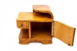 Best Pamono Mid-20th Century Art Deco Bedside Tables, Poland, 1940s, Set of 2