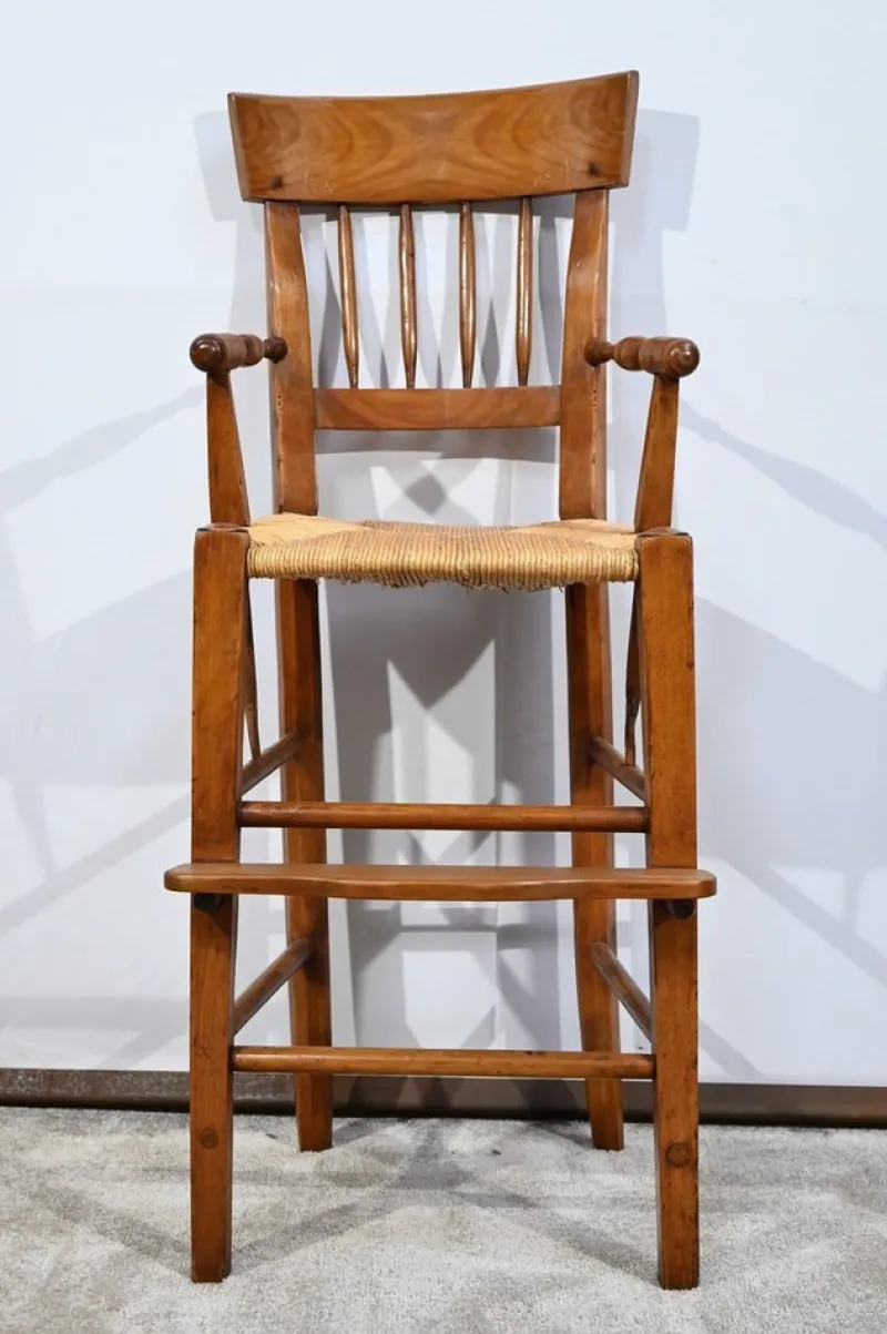 Pamono Mid-19th Century Childrens High Chair in Cherrywood> Children's Chairs