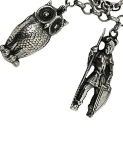 Sale Pamono Mid-20th Century Dutch Silver Large Charms Bracelet, 1960s