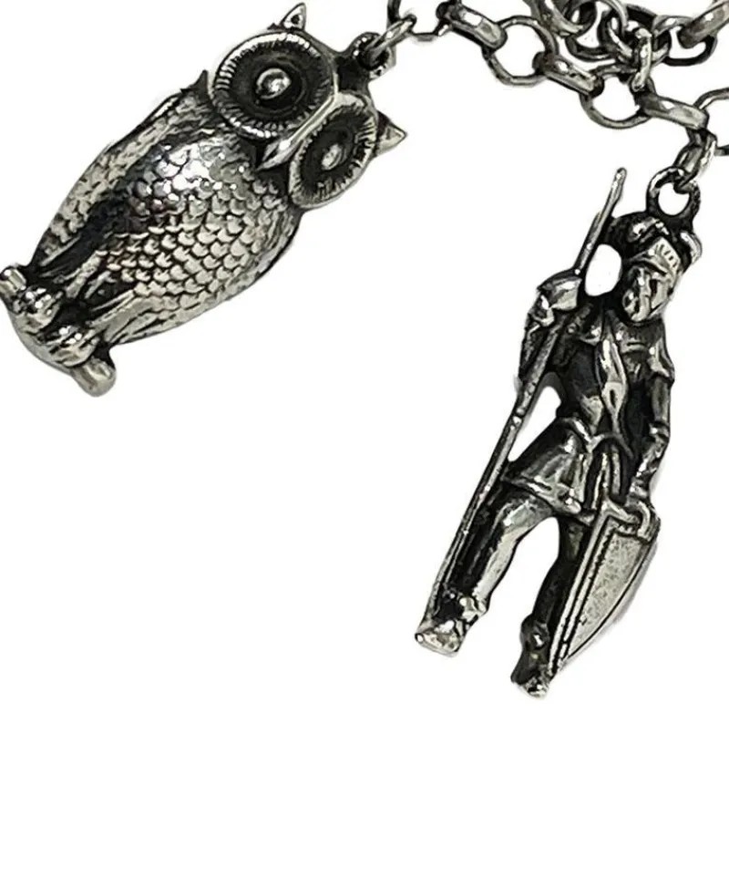 Sale Pamono Mid-20th Century Dutch Silver Large Charms Bracelet, 1960s