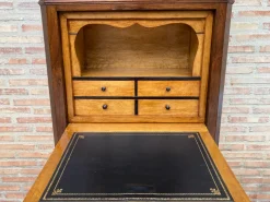 Clearance Pamono Mid-19th Century French Louis Philippe Carved Walnut Secretary Cabinet, 1890s