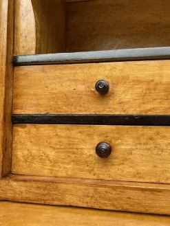 Clearance Pamono Mid-19th Century French Louis Philippe Carved Walnut Secretary Cabinet, 1890s