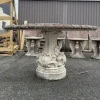 Pamono Mid-20th Century Round Table in Reconstituted Stone> Garden Tables
