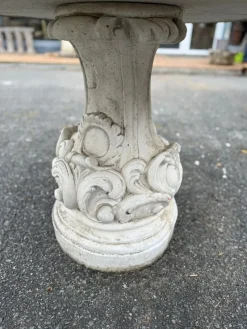 Pamono Mid-20th Century Round Table in Reconstituted Stone><noscript><img width=