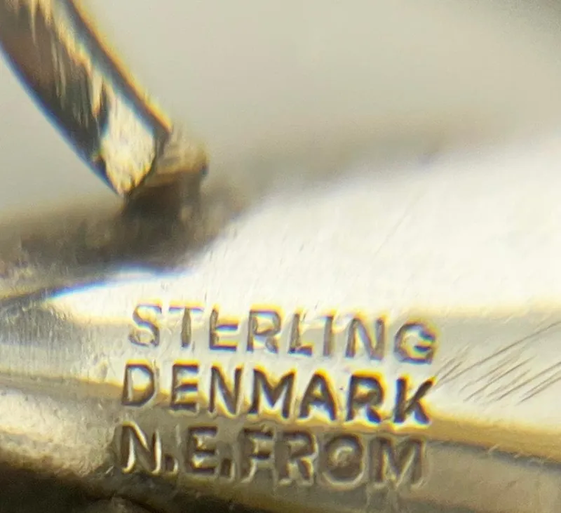 Sale Pamono Mid-20th Century Sterling Silver Flower Ring attributed to Niels Erik, Denmark