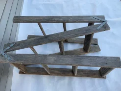 Pamono Mid-20th Century Wooden Folding Attic Ladder, 1940s> Architectural Elements