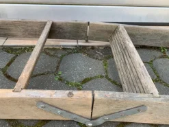 Pamono Mid-20th Century Wooden Folding Attic Ladder, 1940s><noscript><img width=