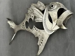Pamono Miguel Moreno, Metal Fish Sculpture, 1970s, Steel><noscript><img width=