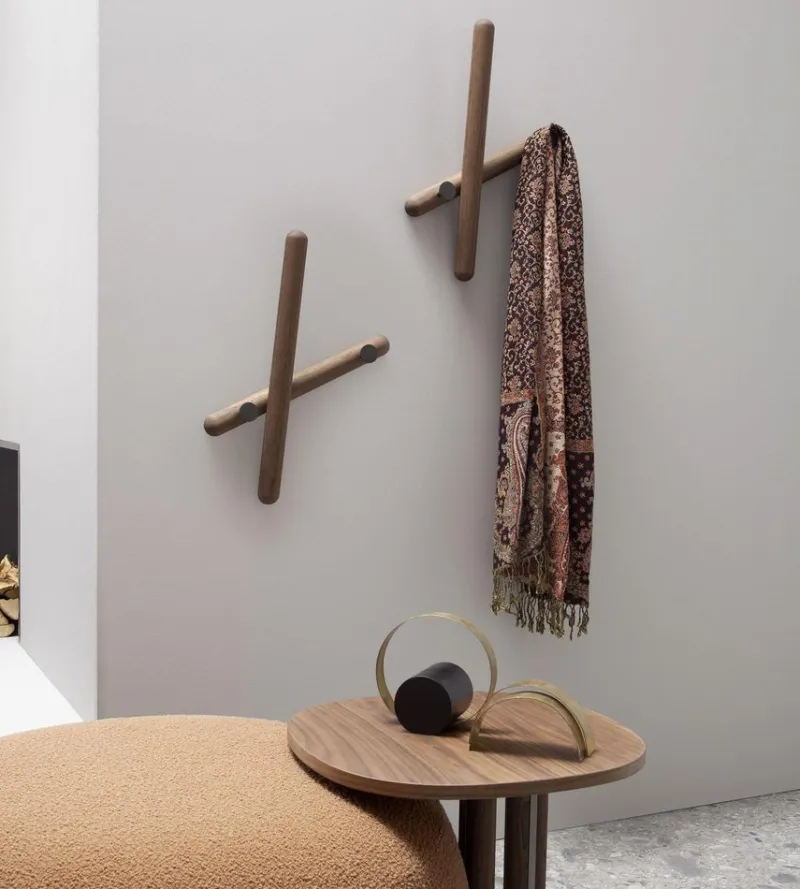 Pamono Mikado Wall Coat Rack in Walnut by Morica Design> Racks, Hooks & Valets|Racks, Hooks & Valets