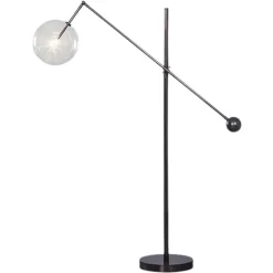 Pamono Milan 1 Arm Black Gunmetal Floor Lamp by Schwung