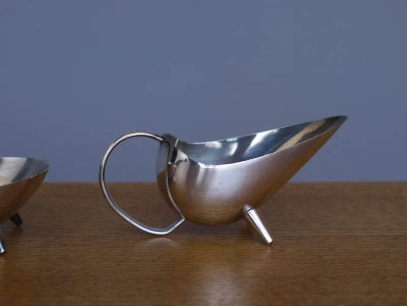 Outlet Pamono Milk and Sugar Set on Tray by Kurt Meyer for Wmf, 1953, Set of 3