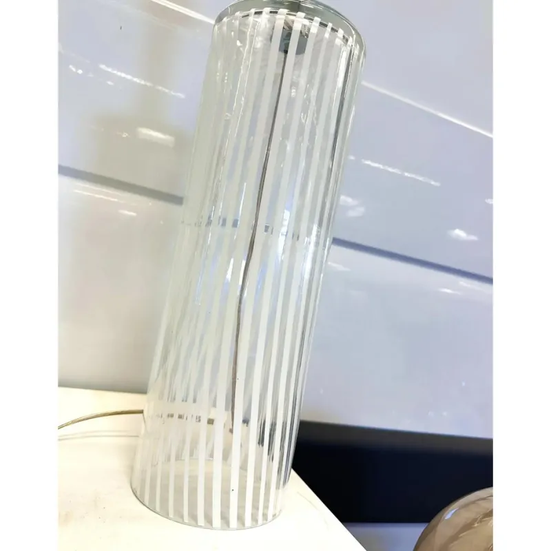 Pamono Milky-White Table Lamps in Murano Glass by Simoeng for Simoeng, Set of 2> Table Lamps