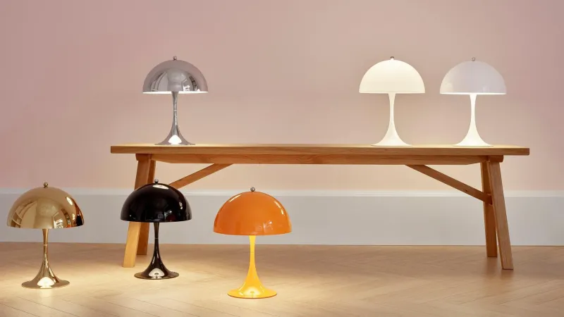 Pamono Mini Colored Table Lamp by Verner Panton for Louis Poulsen> Table Lamps