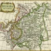 Pamono Miniature Map of Russia, 1685