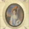 Pamono Miniature of Mrs. Graham, 19th Century, Painting, Framed> Painting