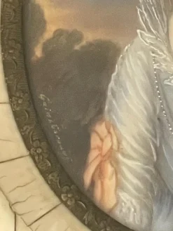 Pamono Miniature of Mrs. Graham, 19th Century, Painting, Framed><noscript><img width=