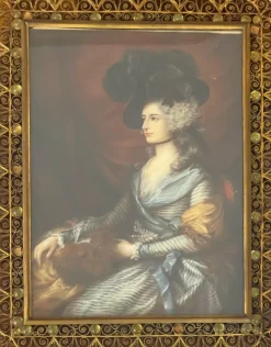 Outlet Pamono Miniature of Mrs Siddons, 19th Century, Painting, Framed