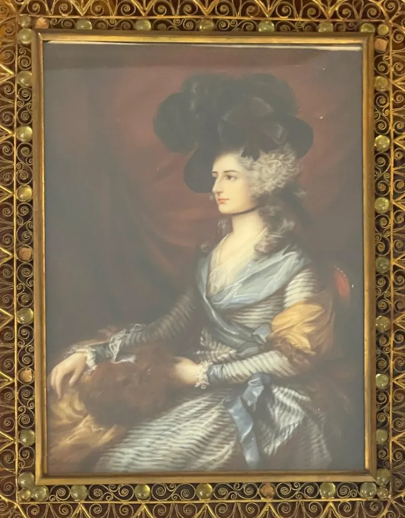 Outlet Pamono Miniature of Mrs Siddons, 19th Century, Painting, Framed