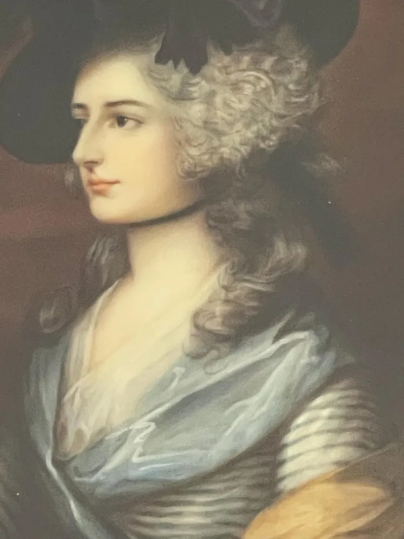 Outlet Pamono Miniature of Mrs Siddons, 19th Century, Painting, Framed