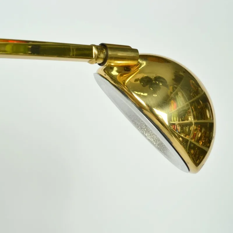 Pamono Minimal Brass Counter Balance Floor Lamp from Sölken Leuchten, 1970s> Floor Lamps