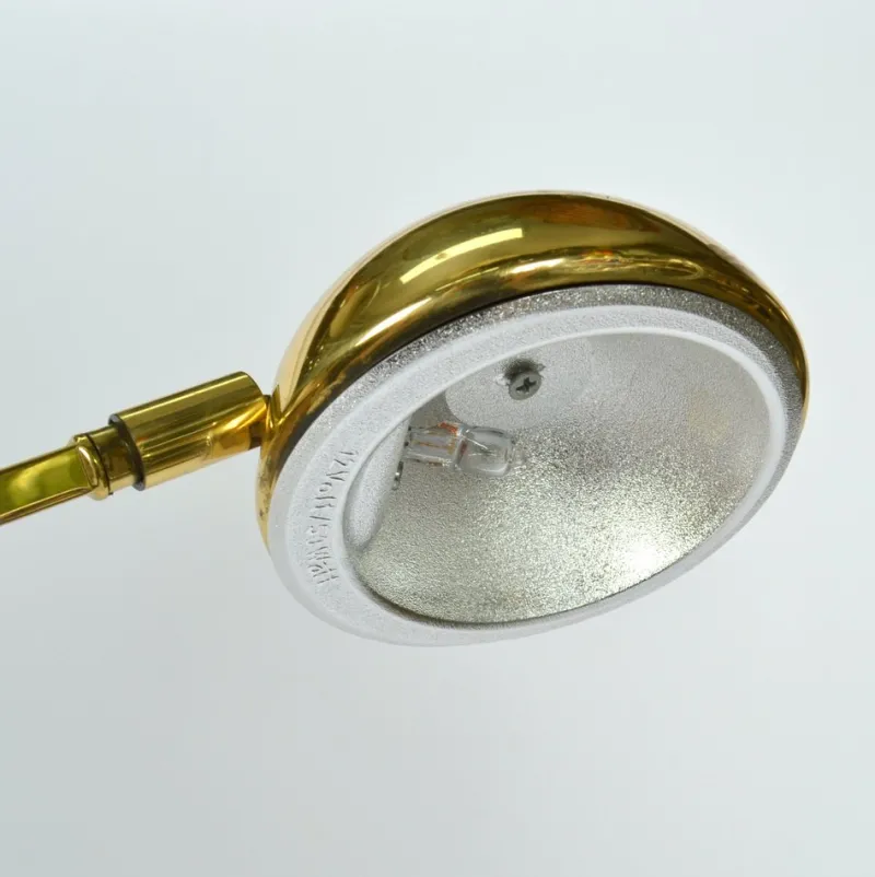 Pamono Minimal Brass Counter Balance Floor Lamp from Sölken Leuchten, 1970s> Floor Lamps