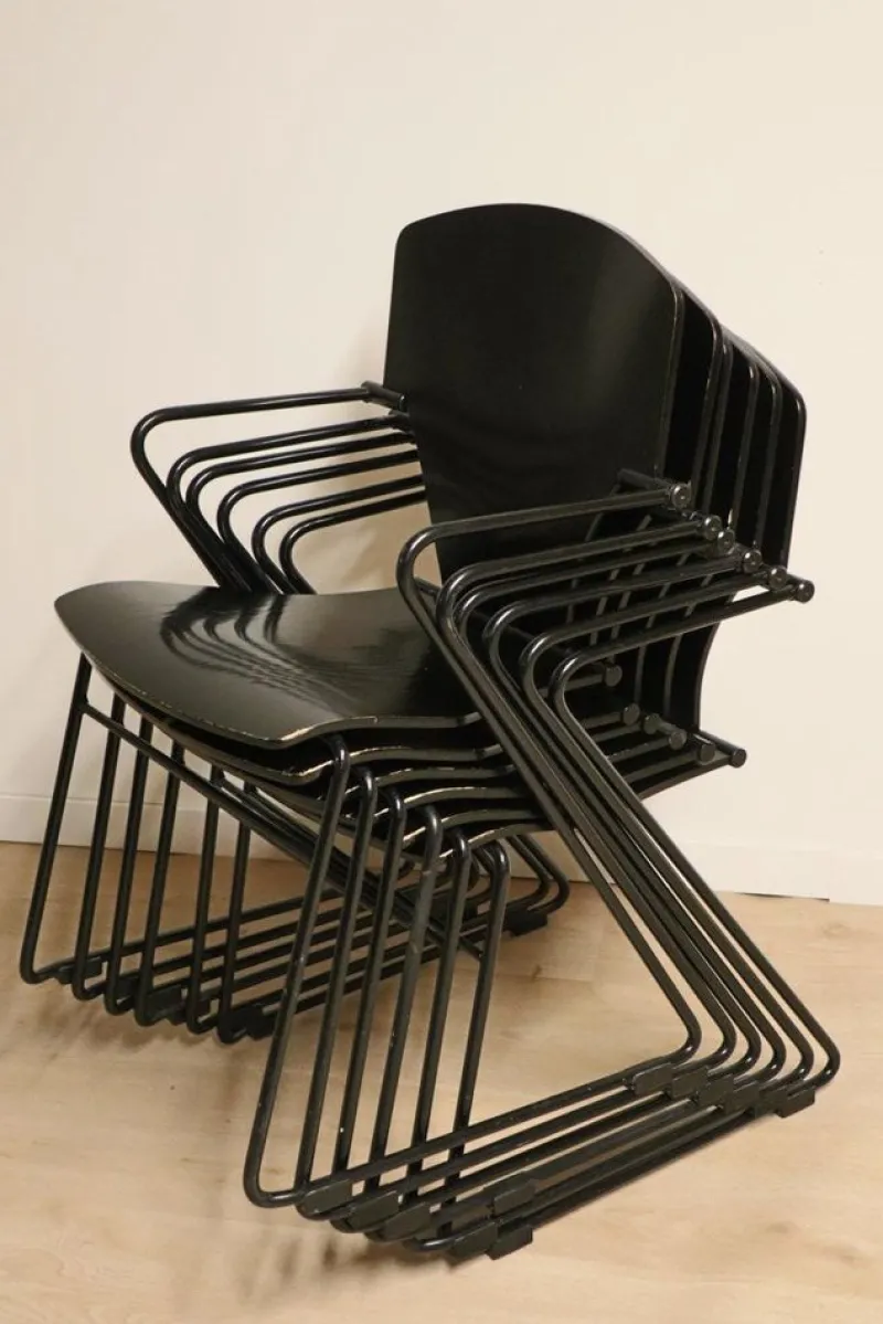 Outlet Pamono Minimalist Egoa 300 Chairs by Josep Mora, 1980s, Set of 6