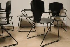 Outlet Pamono Minimalist Egoa 300 Chairs by Josep Mora, 1980s, Set of 6