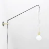 Discount Pamono Minimalist Modern Brass & Oxidized Steel Potence Wall Lamp from Balance Lamp