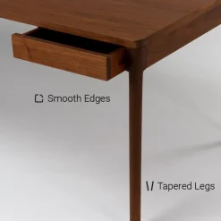 Clearance Pamono Minimalist Modern Work Desk in Walnut by Pedro Sotomayor