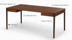 Outlet Pamono Minimalist Modern Work Desk in Walnut by Pedro Sotomayor