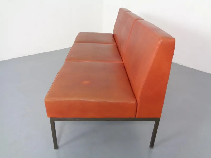 Pamono Minimalist 3-Seater Bench, 1960s