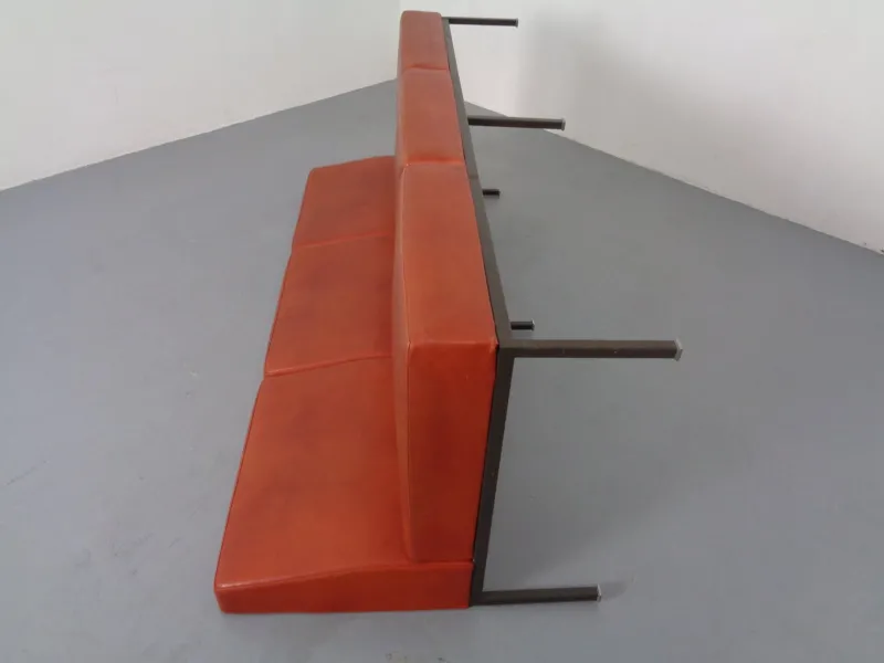 Pamono Minimalist 3-Seater Bench, 1960s