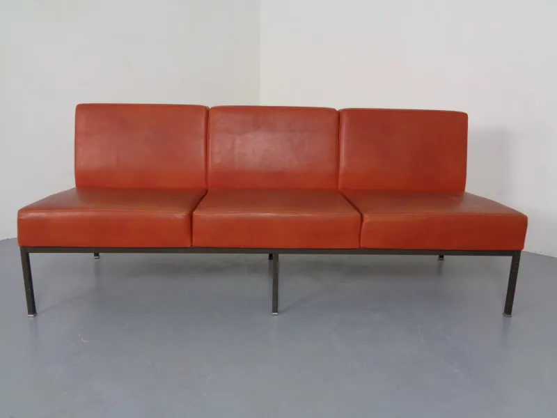 Pamono Minimalist 3-Seater Bench, 1960s