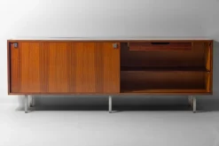 Pamono Minimalist Sideboard in Teak and Chrome by Alfred Hendrickx for Belform, 1960s> Sideboards & Buffets