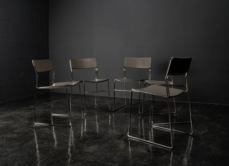 Pamono Minimalist Sultana Dining Chairs from Arrben, Italy, 1970s> Side Chairs & Dining Chairs